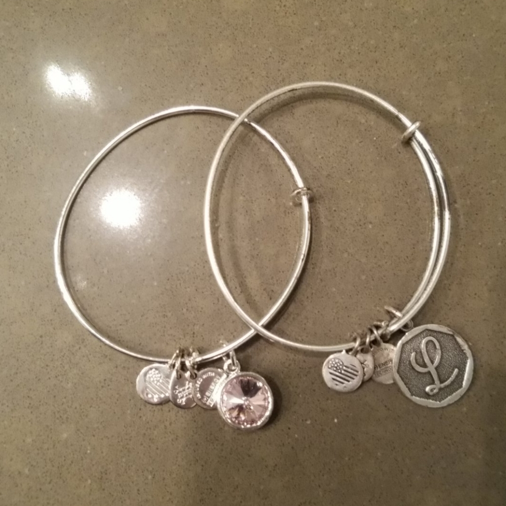 Alex and Ani Silver Bracelet Set